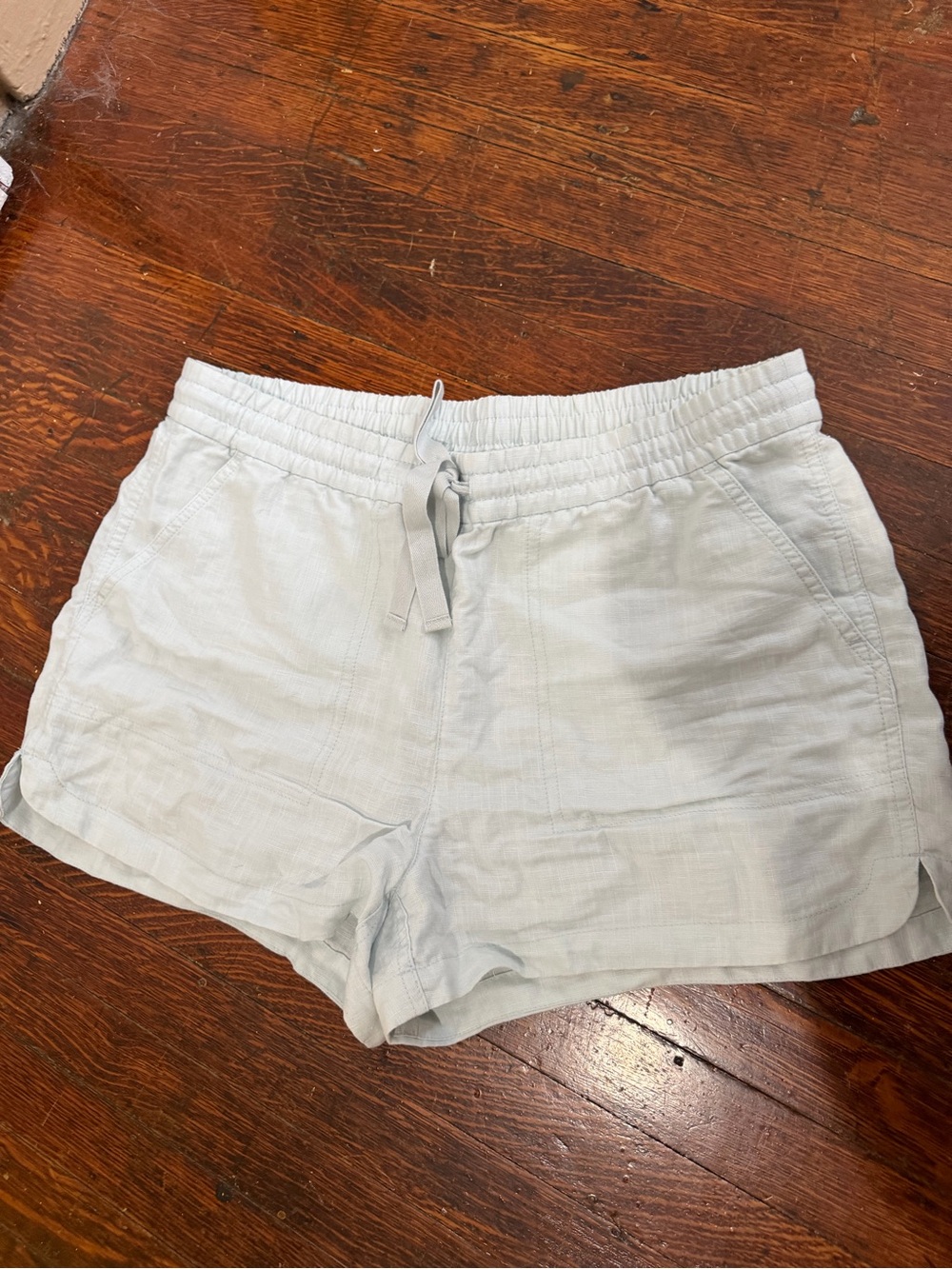 J.Crew Seaside Short Linen Blend Sea Spray Baby Blue M